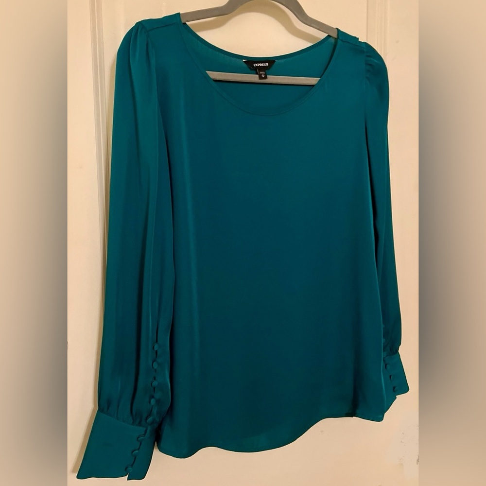 Silky Emerald Green Top